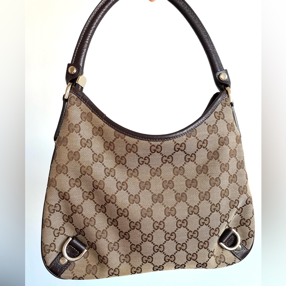 GUCCI ♥️ Small Vintage Handbag in Brown 🌹 - Picture 6 of 16